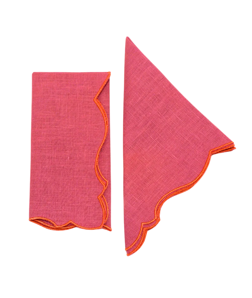 Cassis / Ambra Angelina Linen Napkins
