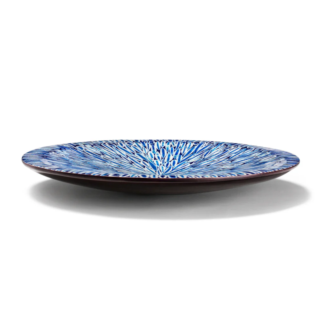 Blue Almendro Round Centerpiece