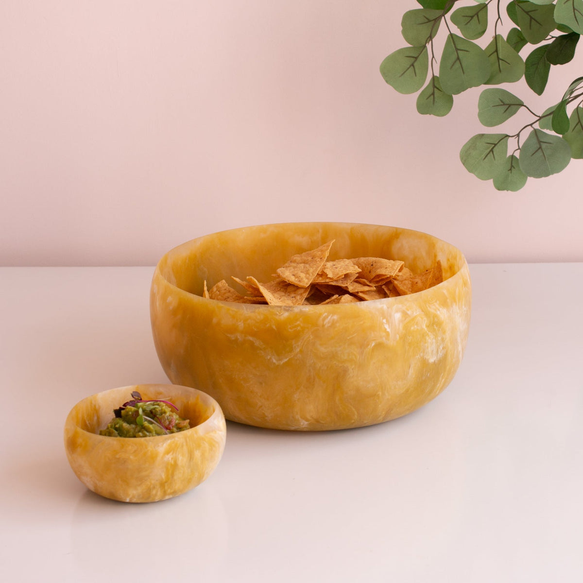 RESIN Sorbet Large Round Bowl - Matcha