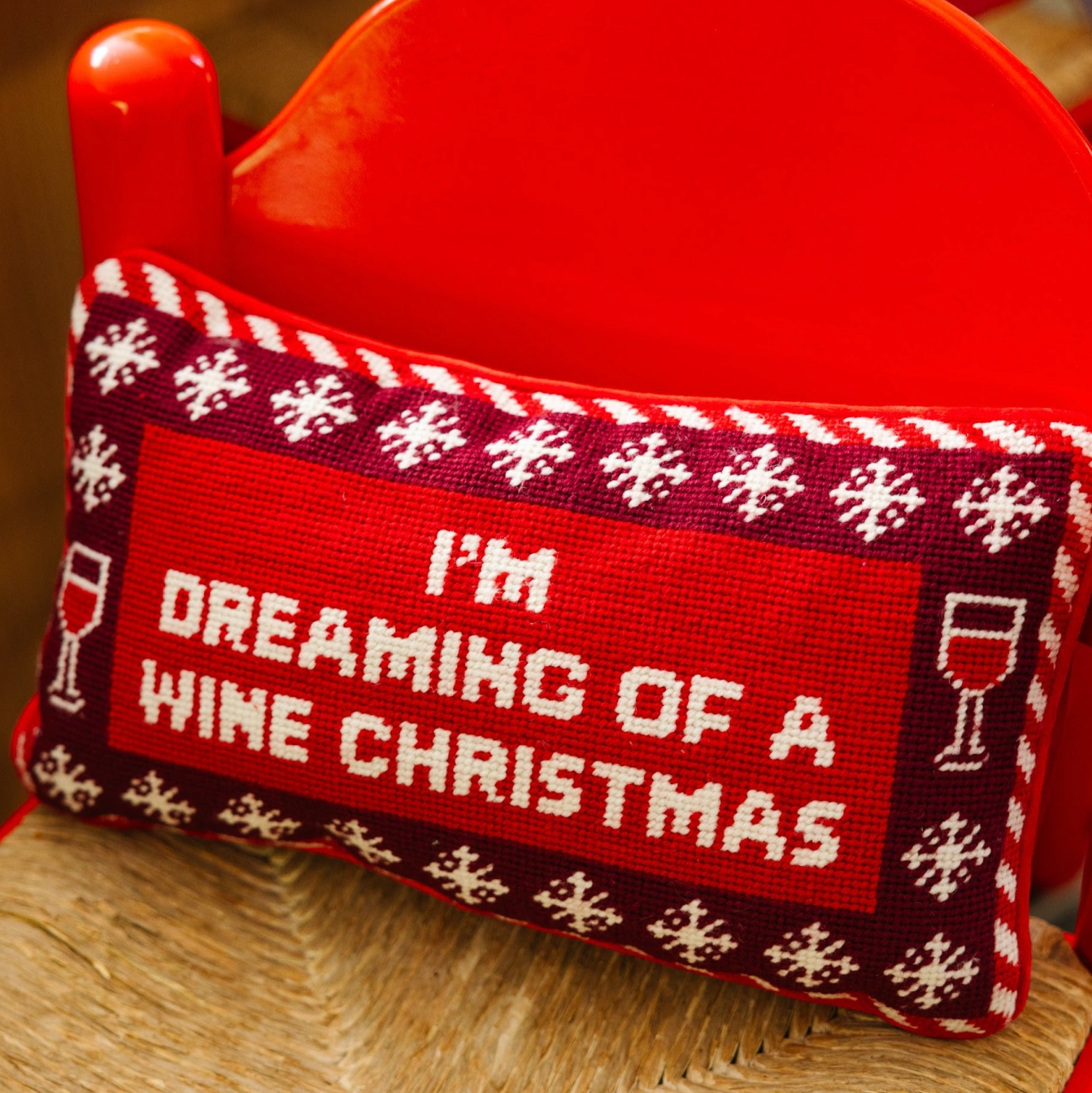 Dreaming of Wine Pillow