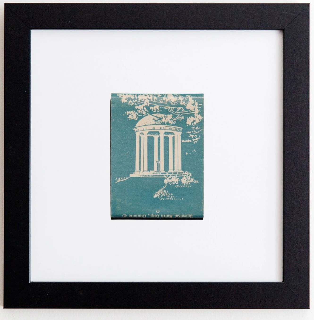 UNC Chapel Hill Matchbook Print in Black Frame