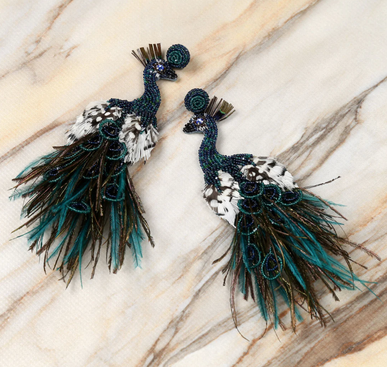 Peacock Earrings