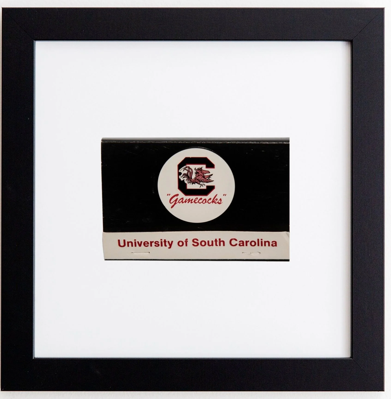 University of South Carolina Matchbook Print - Black Frame