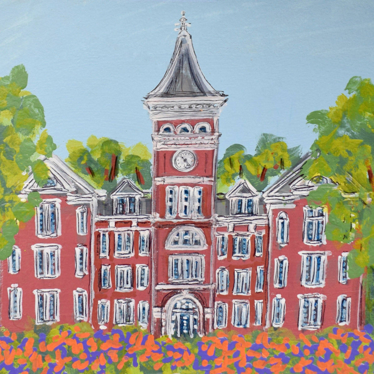 Clemson Landmark Acrylic Disc Ornament