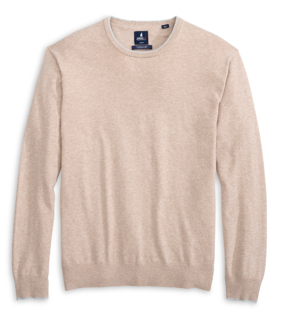 Wren Plaited Cotton Blend Crewneck Sweater