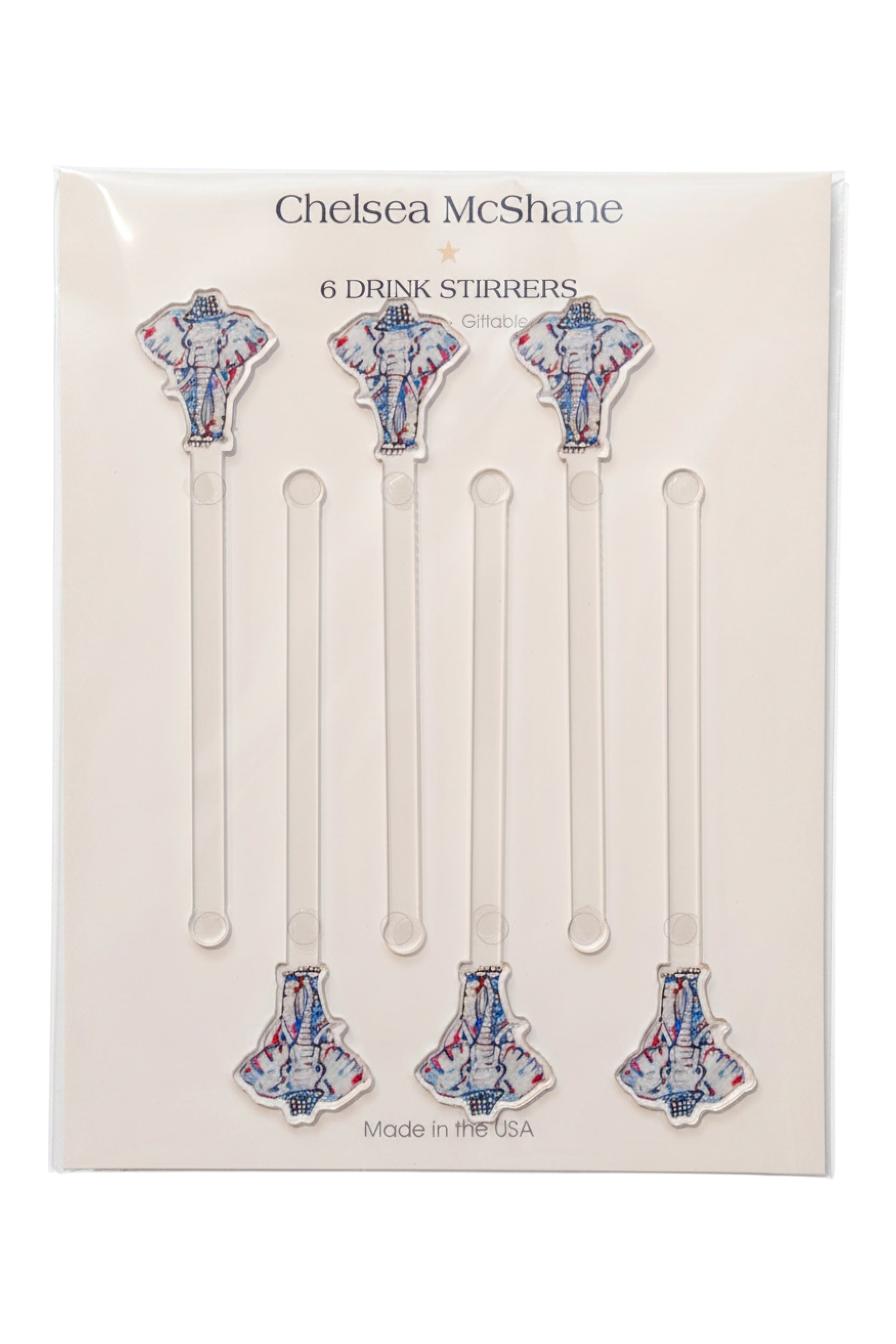 ELEPHANT DRINK STIRRERS