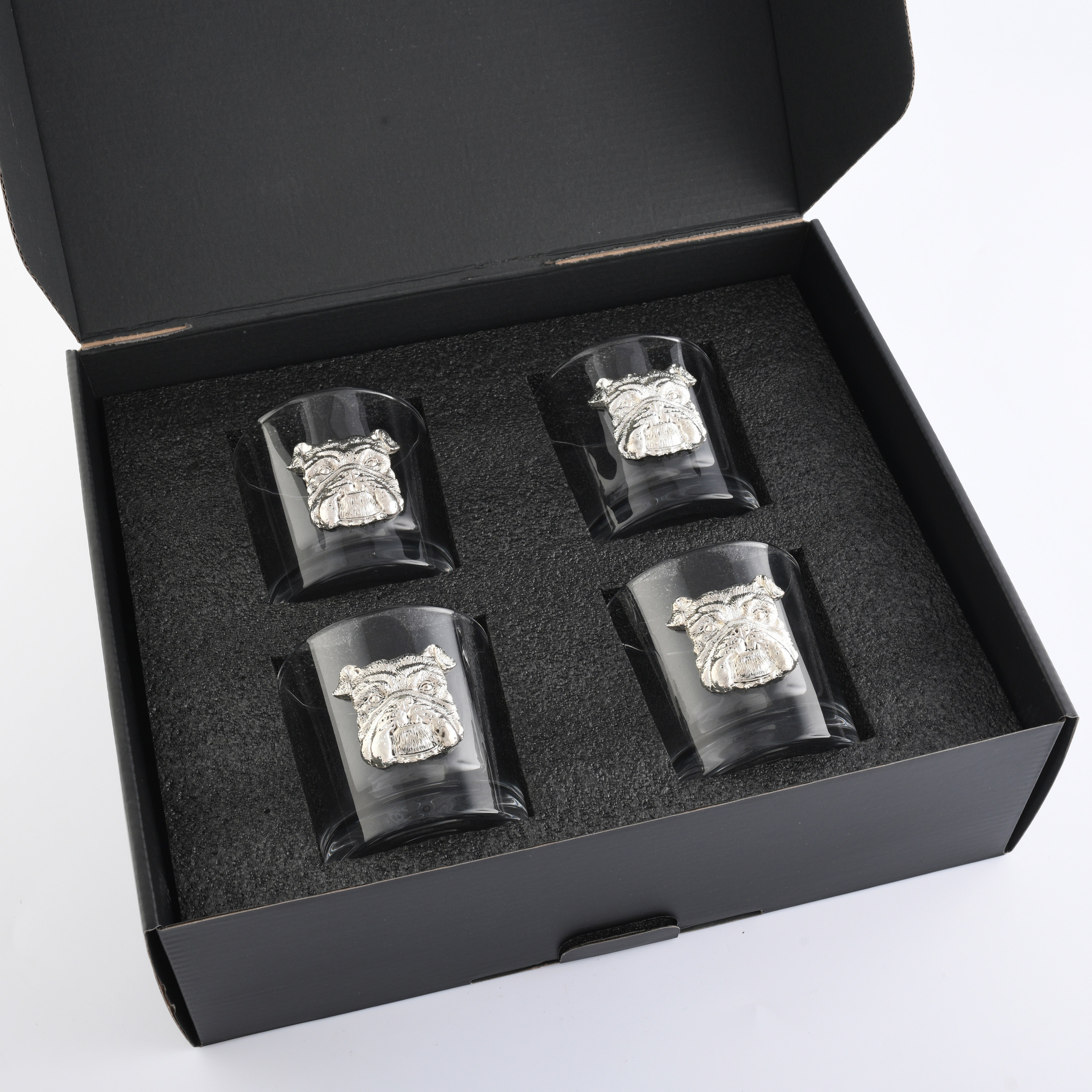 Bulldog Bar Glasses - Set of 4