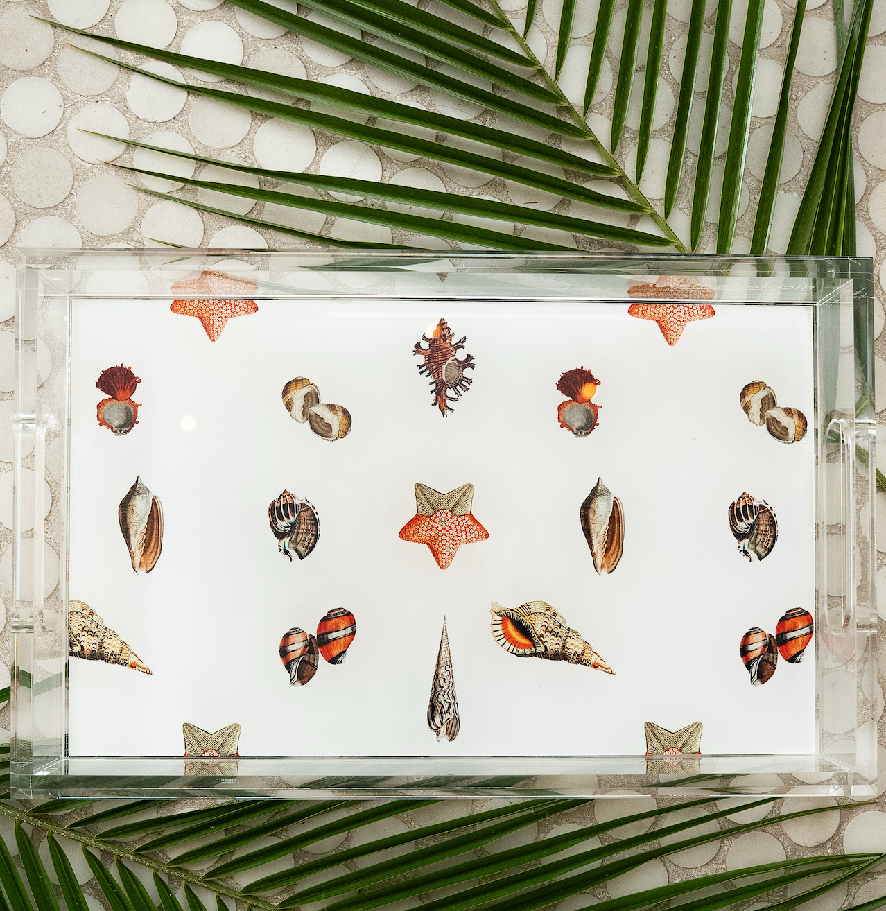 Sea Bed White Acrylic Small Tray