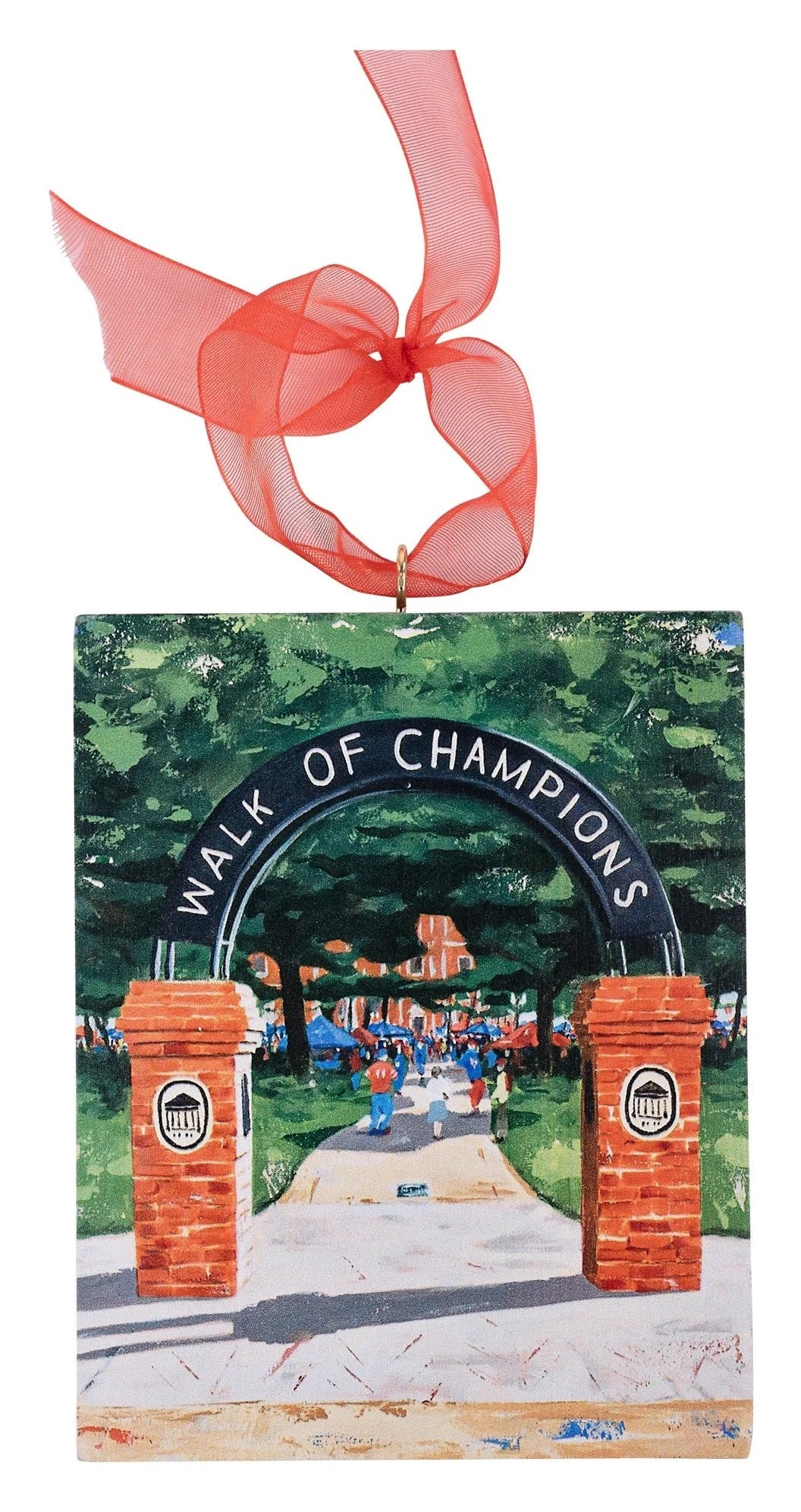 Ole Miss Grove Block Ornament