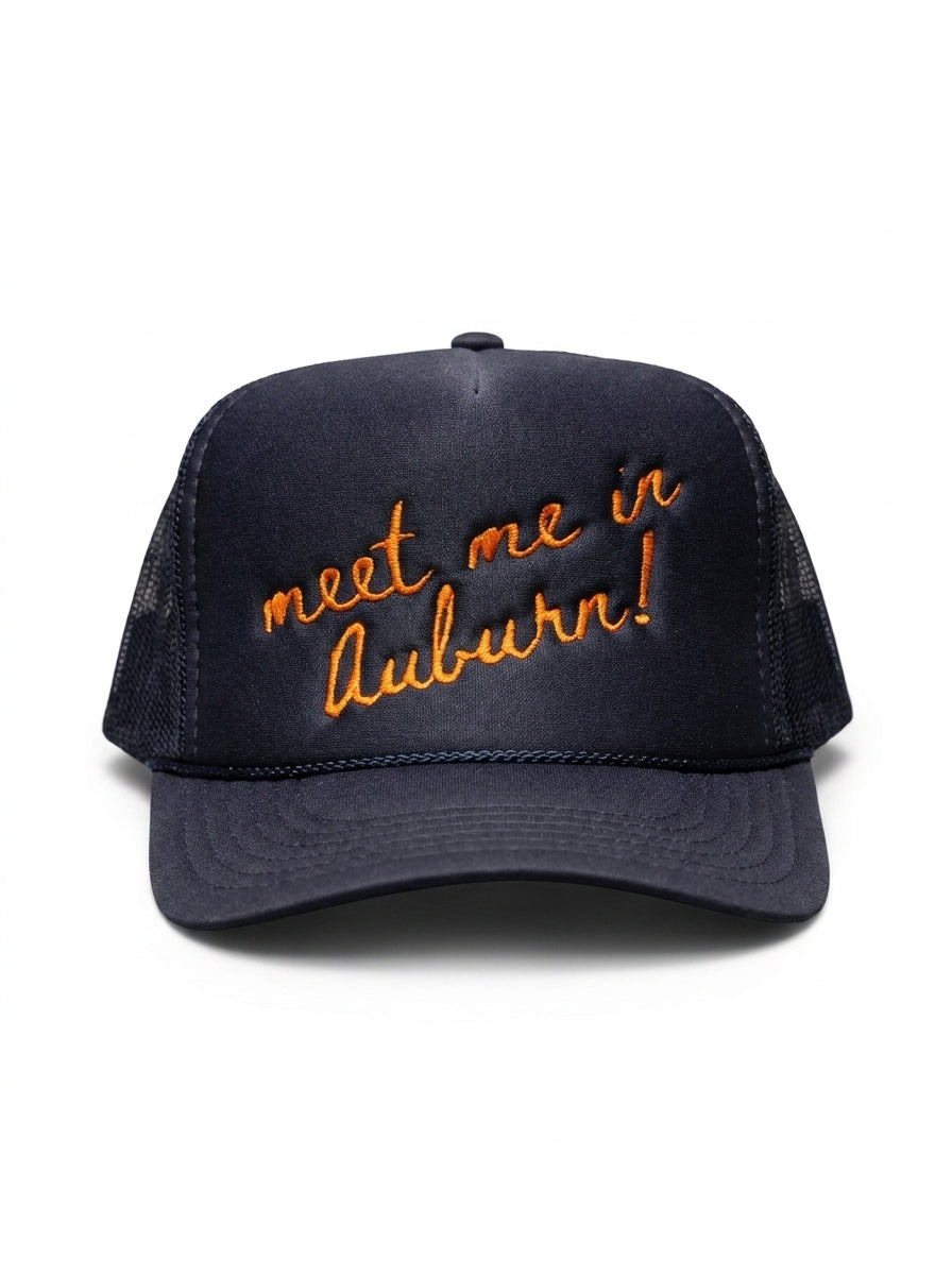 Navy Meet Me In Auburn Trucker Hat