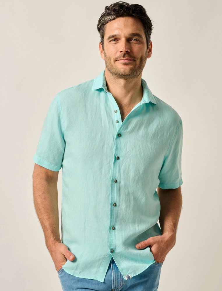 Gianni Linen Blend Button Down