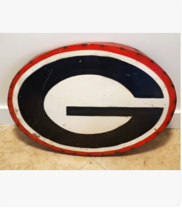 Vintage University of Georgia Vintage Steel Sign