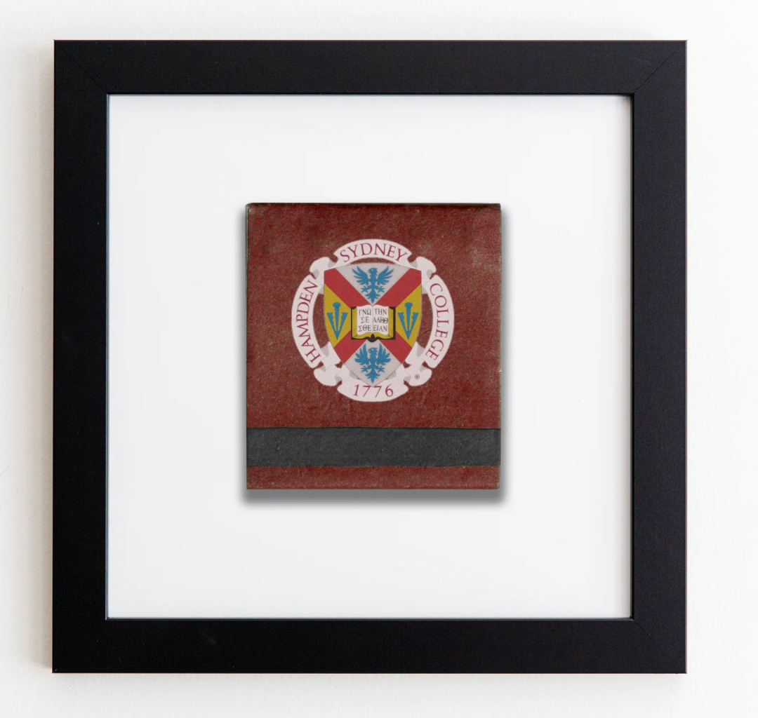 Hampden-Sydney Matchbook Print - Black Frame