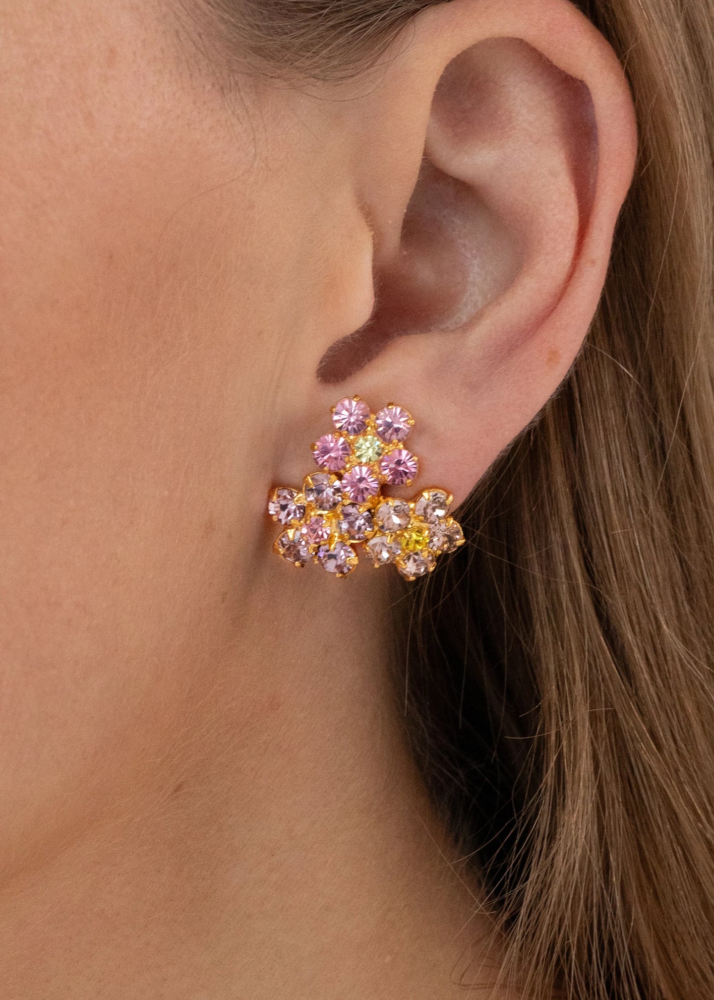 Violet Stud - Rose Multi