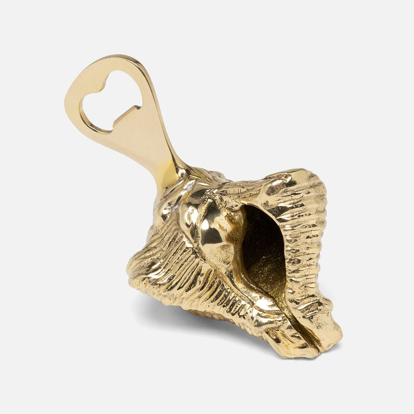 Talia Gold Conch Shell Bottle Opener