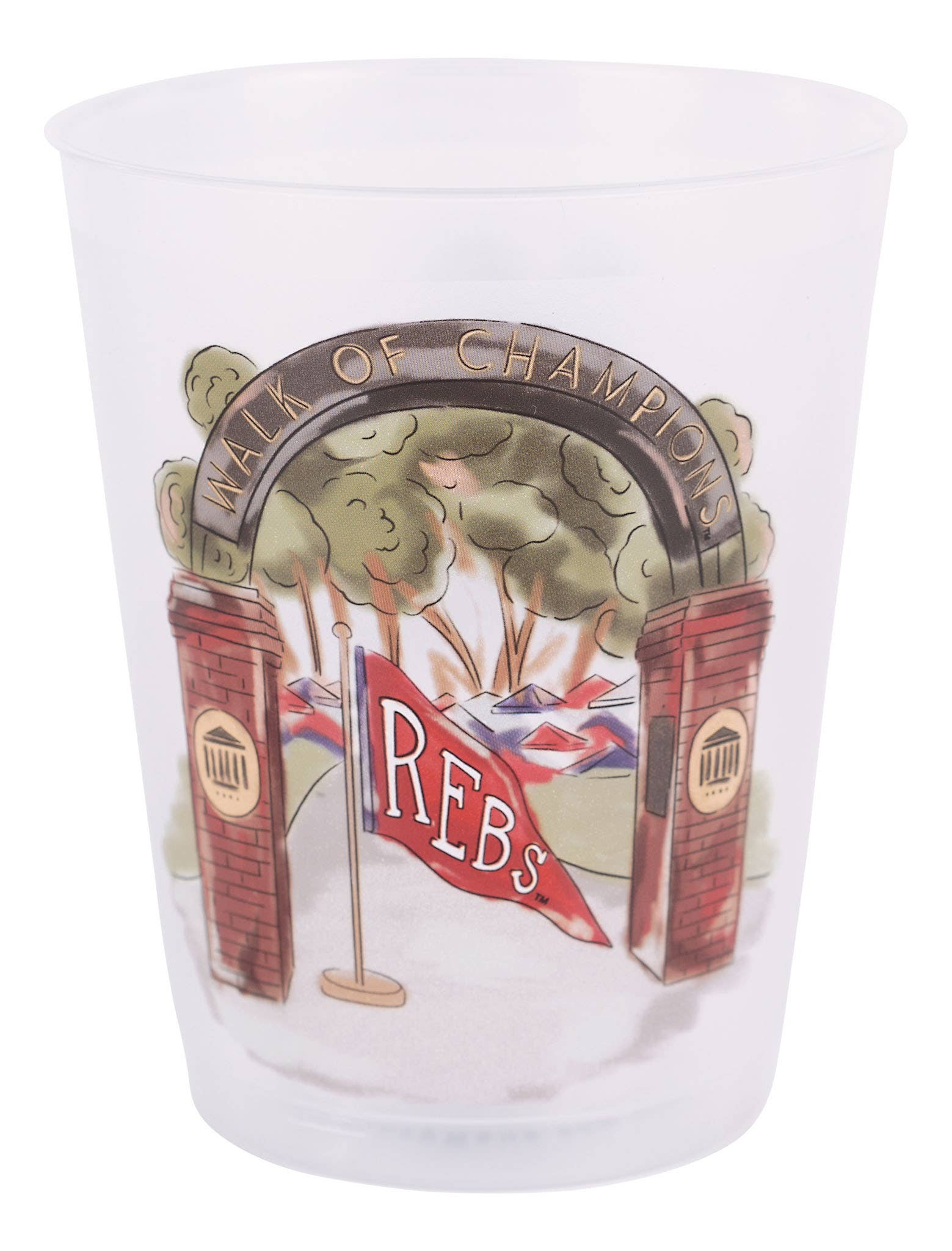 Ole Miss Mascot Frosted Cups - Set of 8