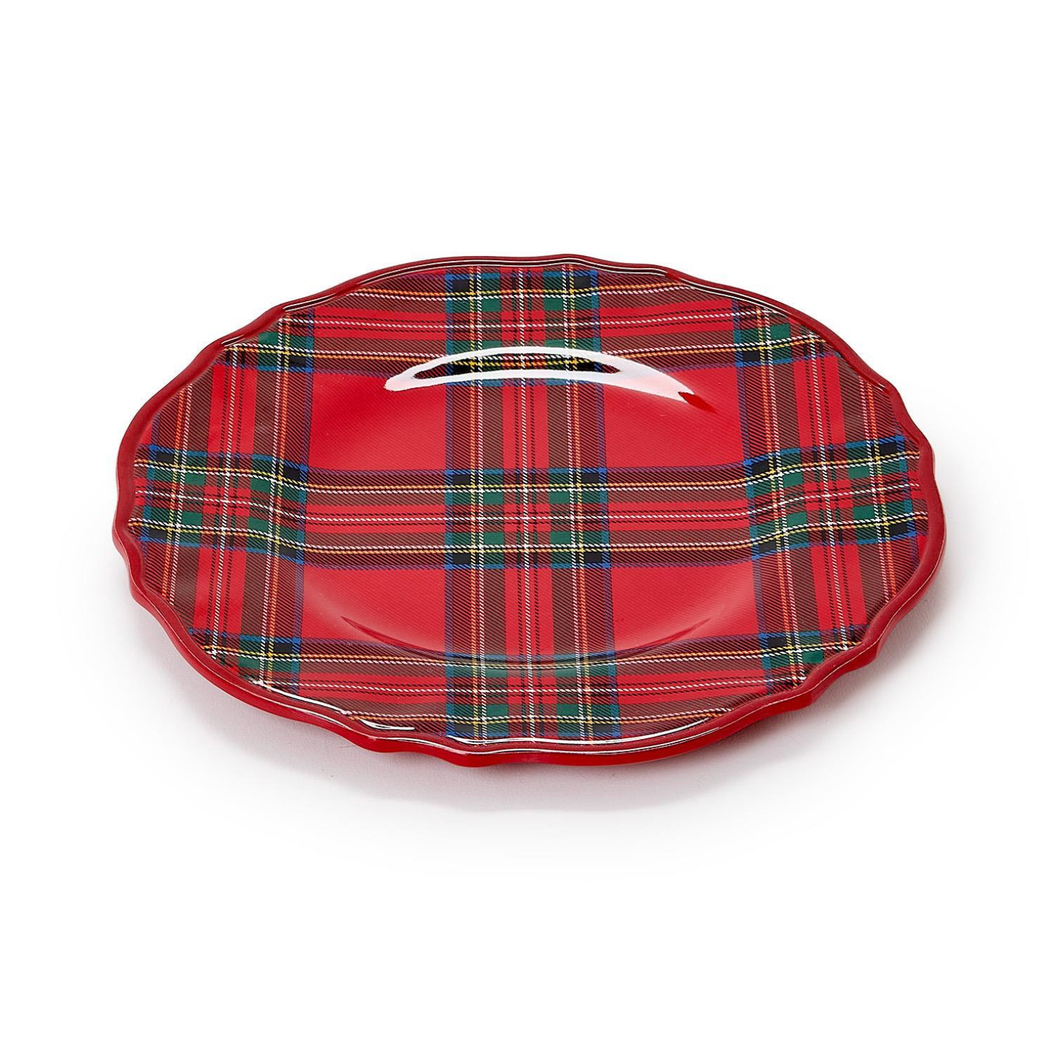 Tartan Melamine Salad Plates