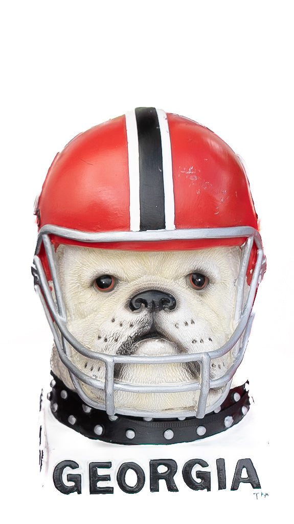 Vintage Georgia Bulldog Helmet Bookend