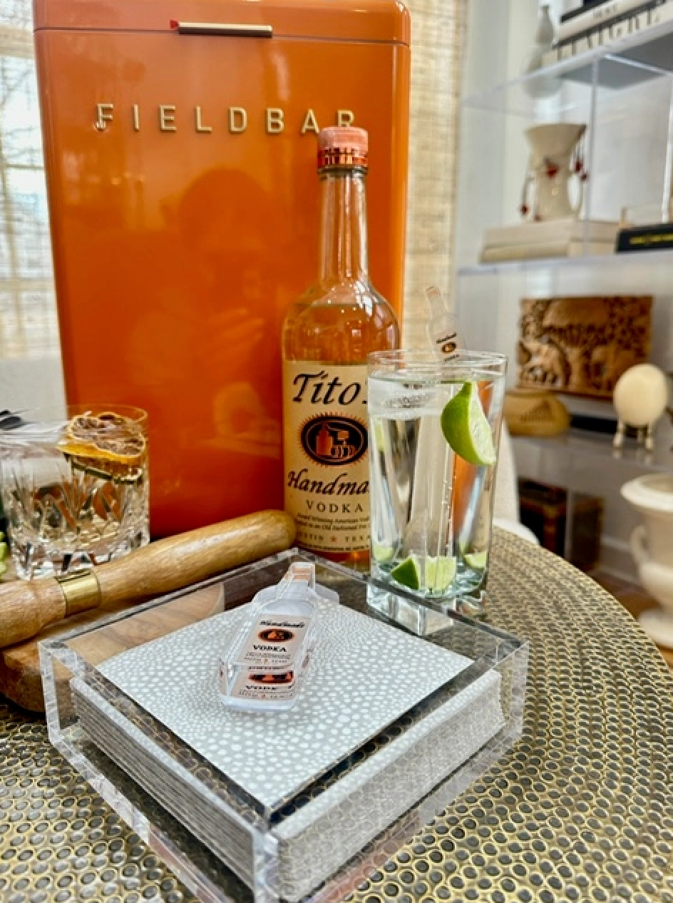 Vodka (Titos) Napkin Holder Set