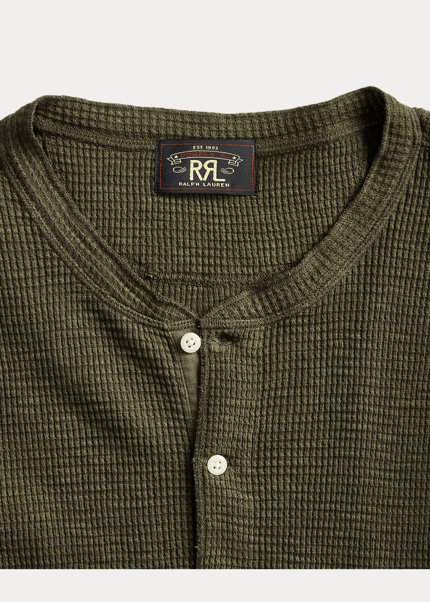 Olive Knit Henley