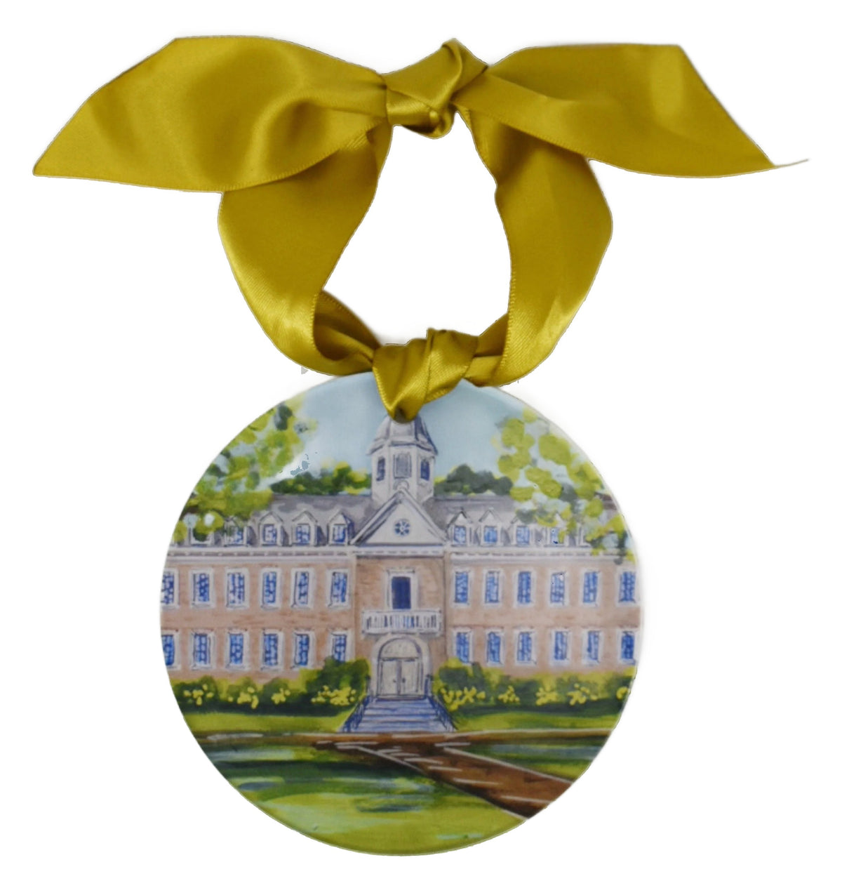 William & Mary Landmark Acrylic Disc Ornament