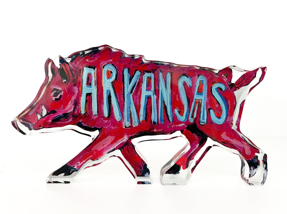 Arkansas Hog Acrylic