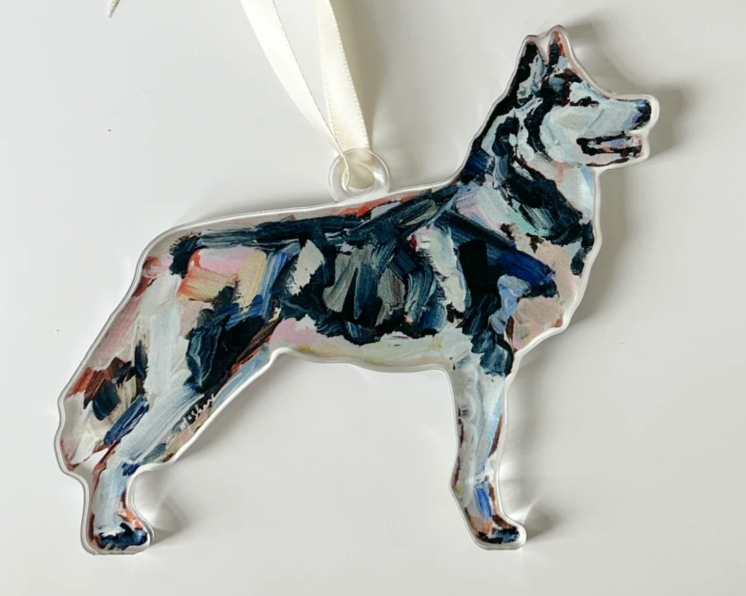 Siberian Husky Acrylic Ornament