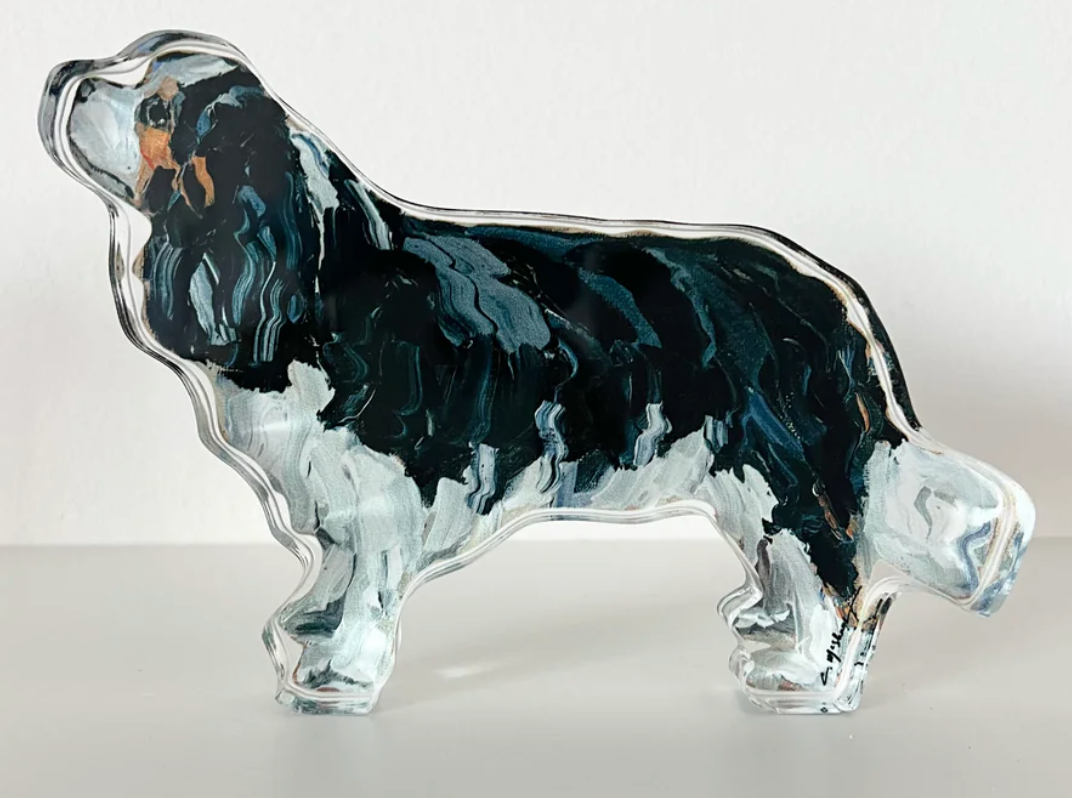 Cavalier King Charles Black Acrylic