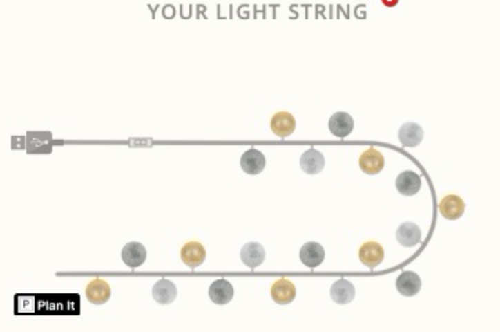 Strand of 50 Cotton Ball Lights