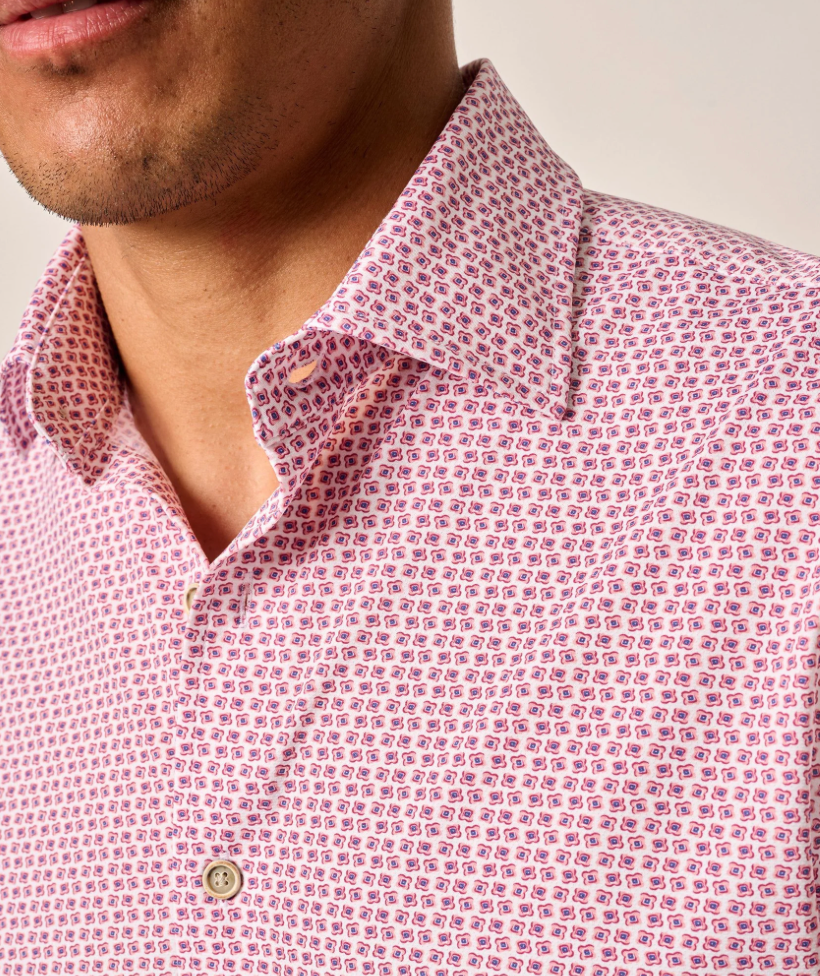 Caspian Short Sleeve Hangin' Out Knit Button Down Shirt