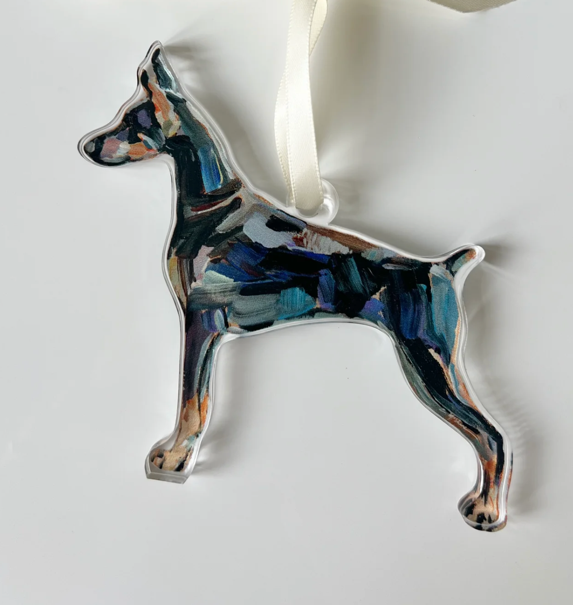 Doberman Acrylic Ornament