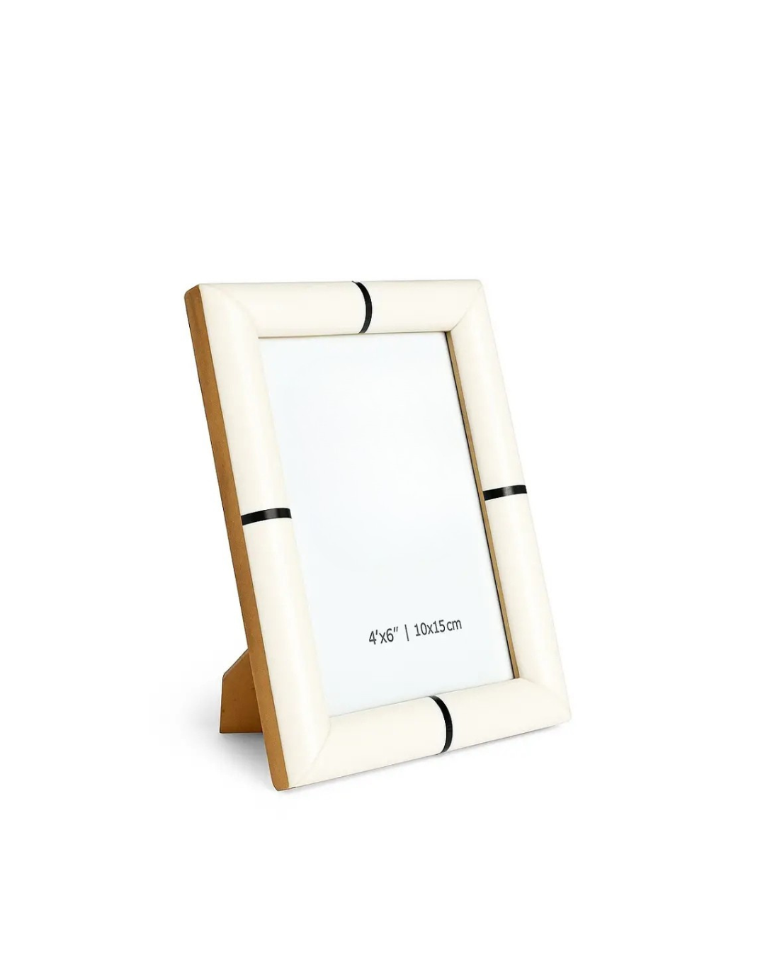 Bone White and Black Stripe Frame