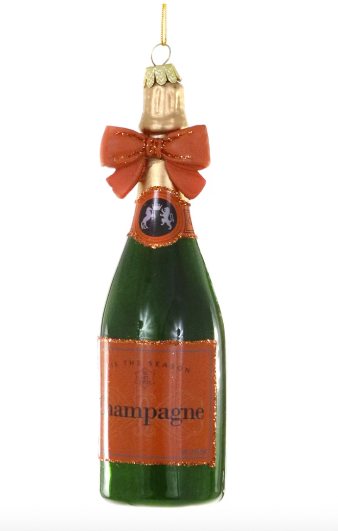 Champagne With Bow - Orange