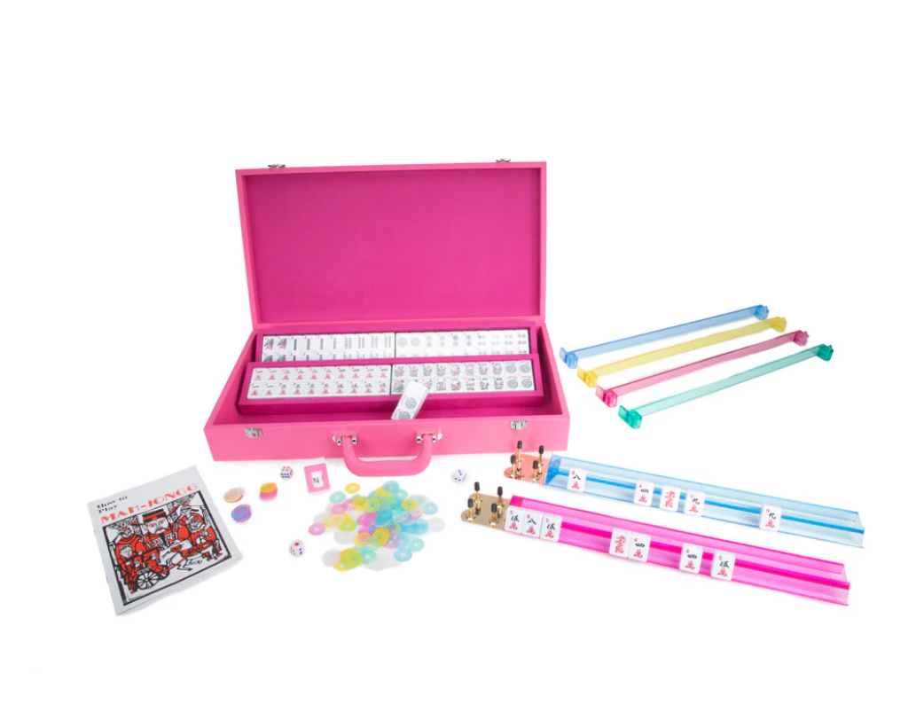 Ellen Mahjong Set- pink