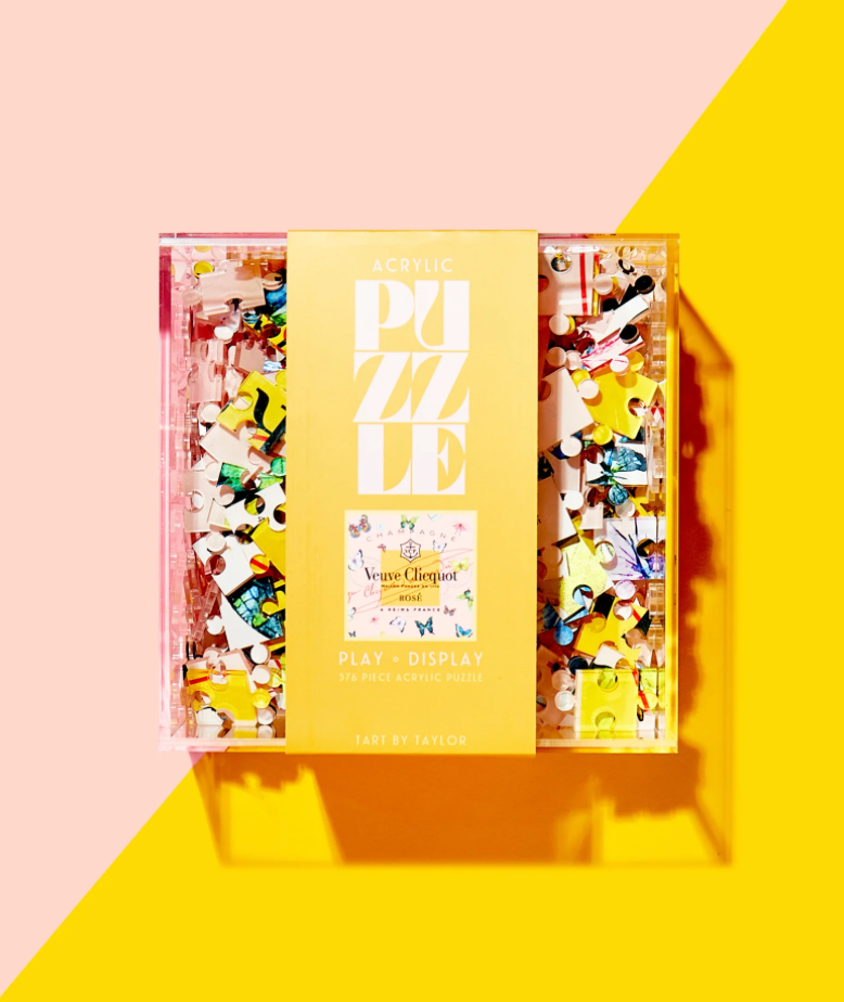 Rose Butterfly Acrylic Puzzle