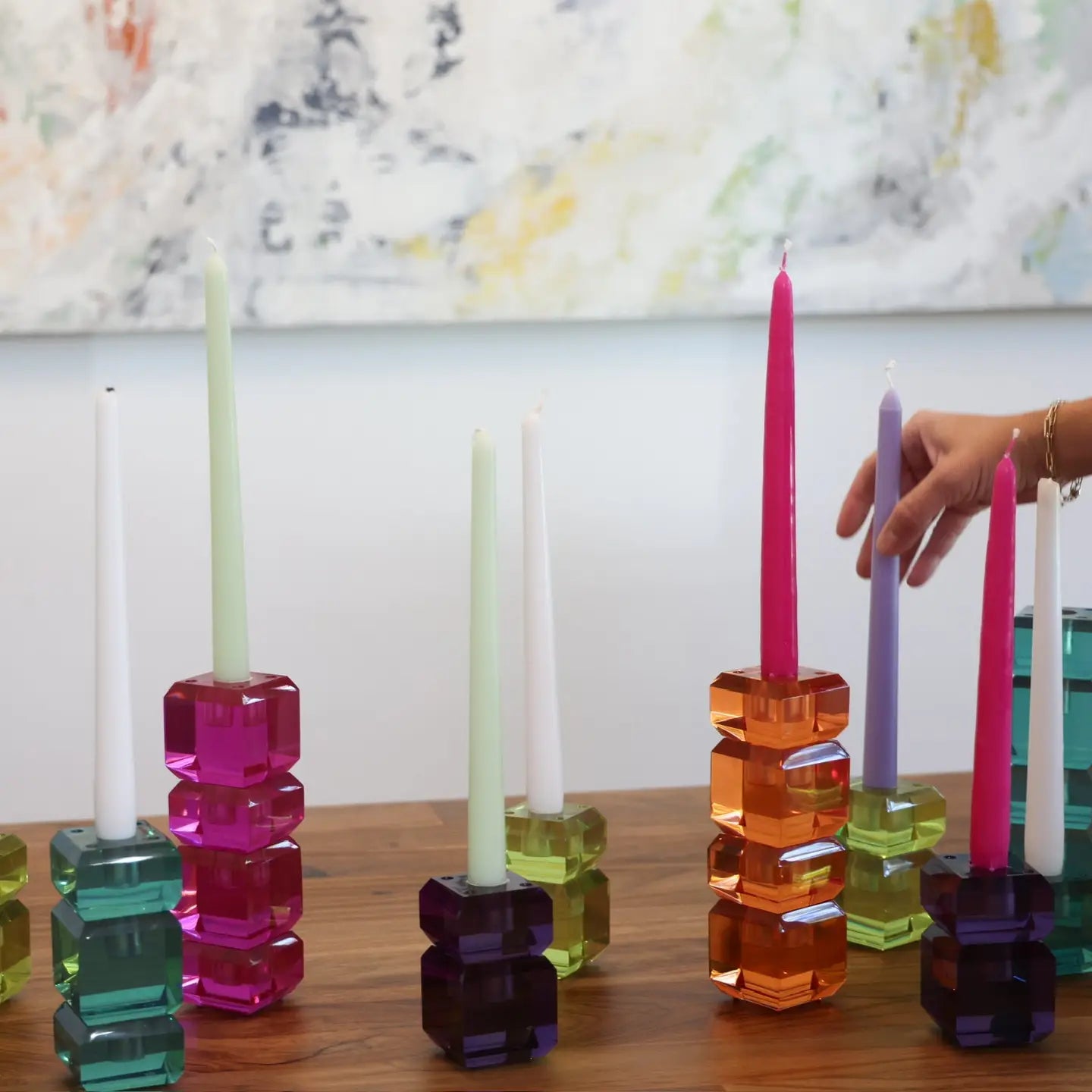 Interchangeable Candlestick Holders