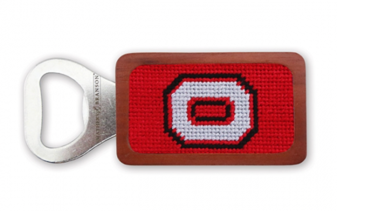 Ohio State Needlepoint Bottle Opener