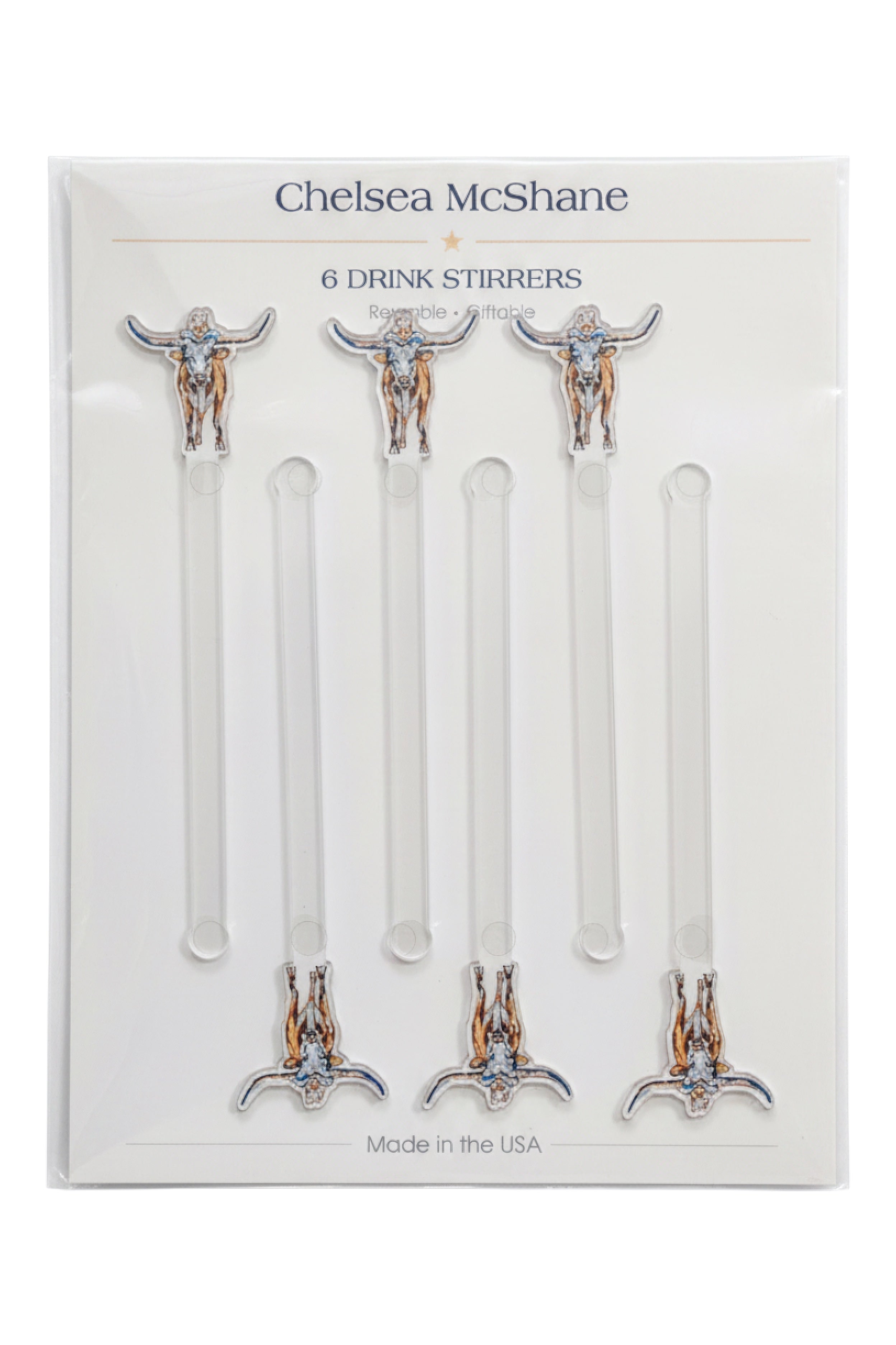 LONGHORN DRINK STIRRERS