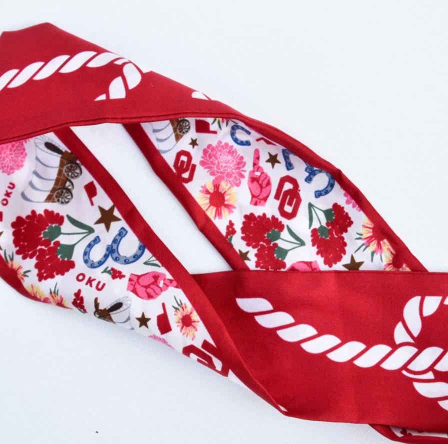 Oklahoma Sooners Trojans Twilly Scarf