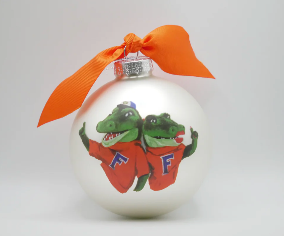 Florida Mascot Glass Ornament