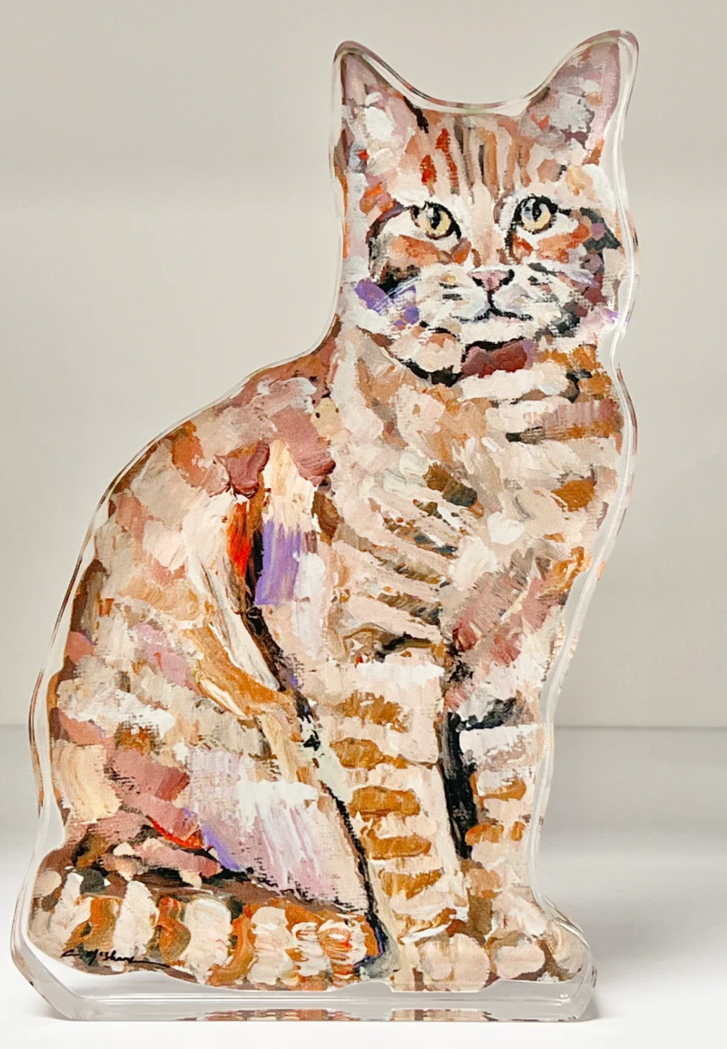 Ginger Tabby Cat Acrylic Cut-out