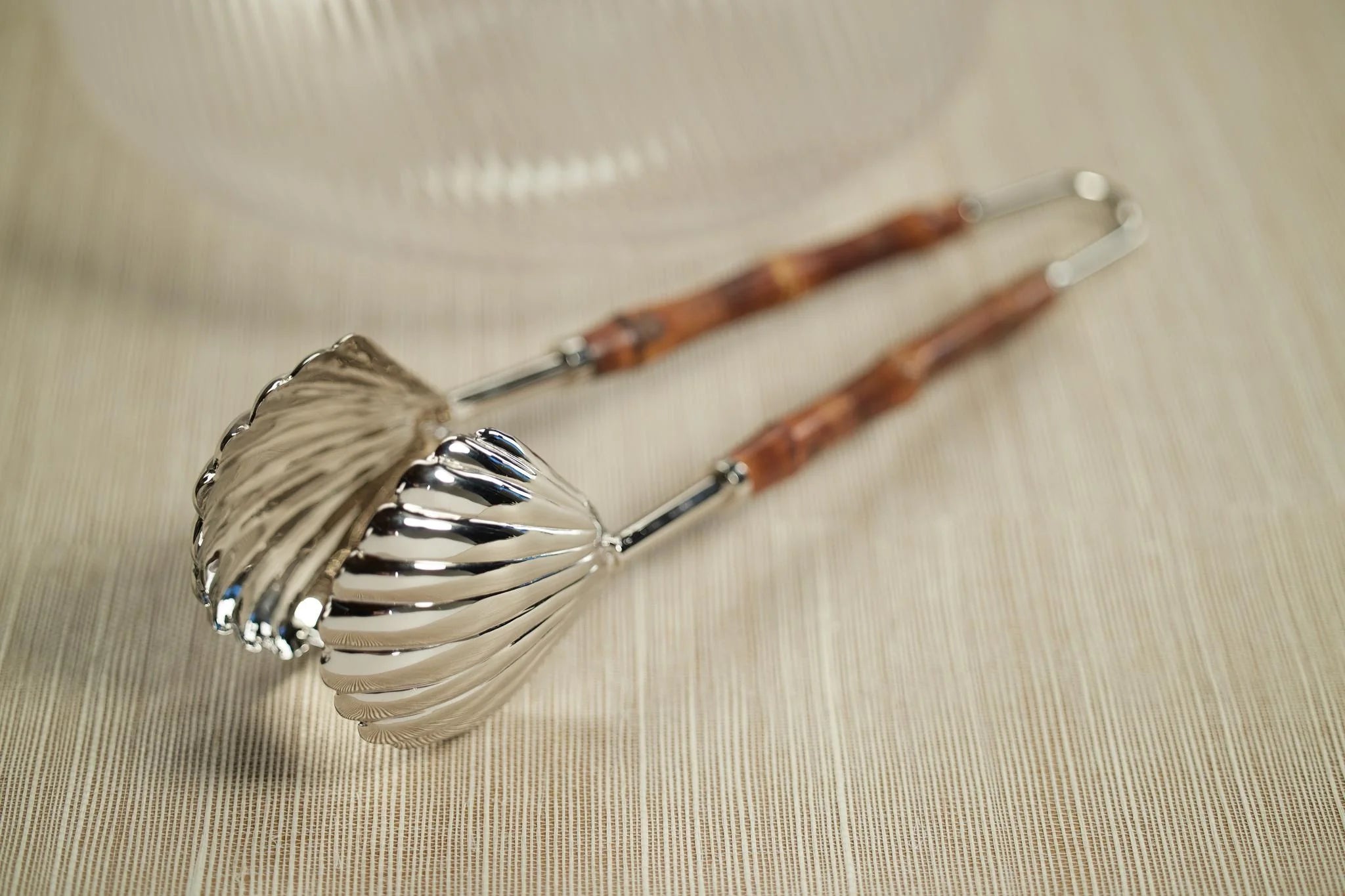 The Colony Bamboo and Nickel Server Tong