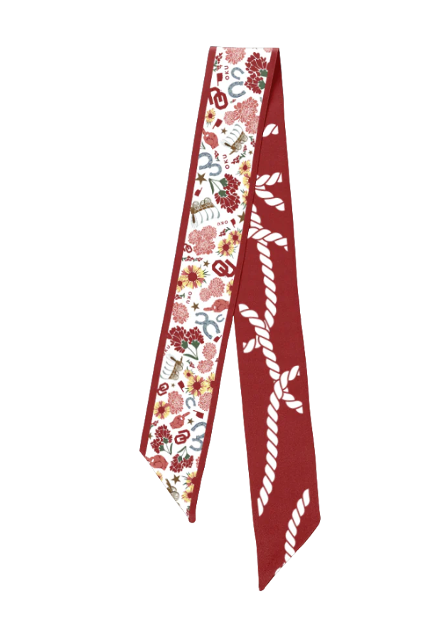Oklahoma Sooners Trojans Twilly Scarf