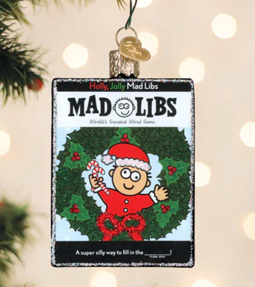 Holly, Jolly Mad Libs Ornament