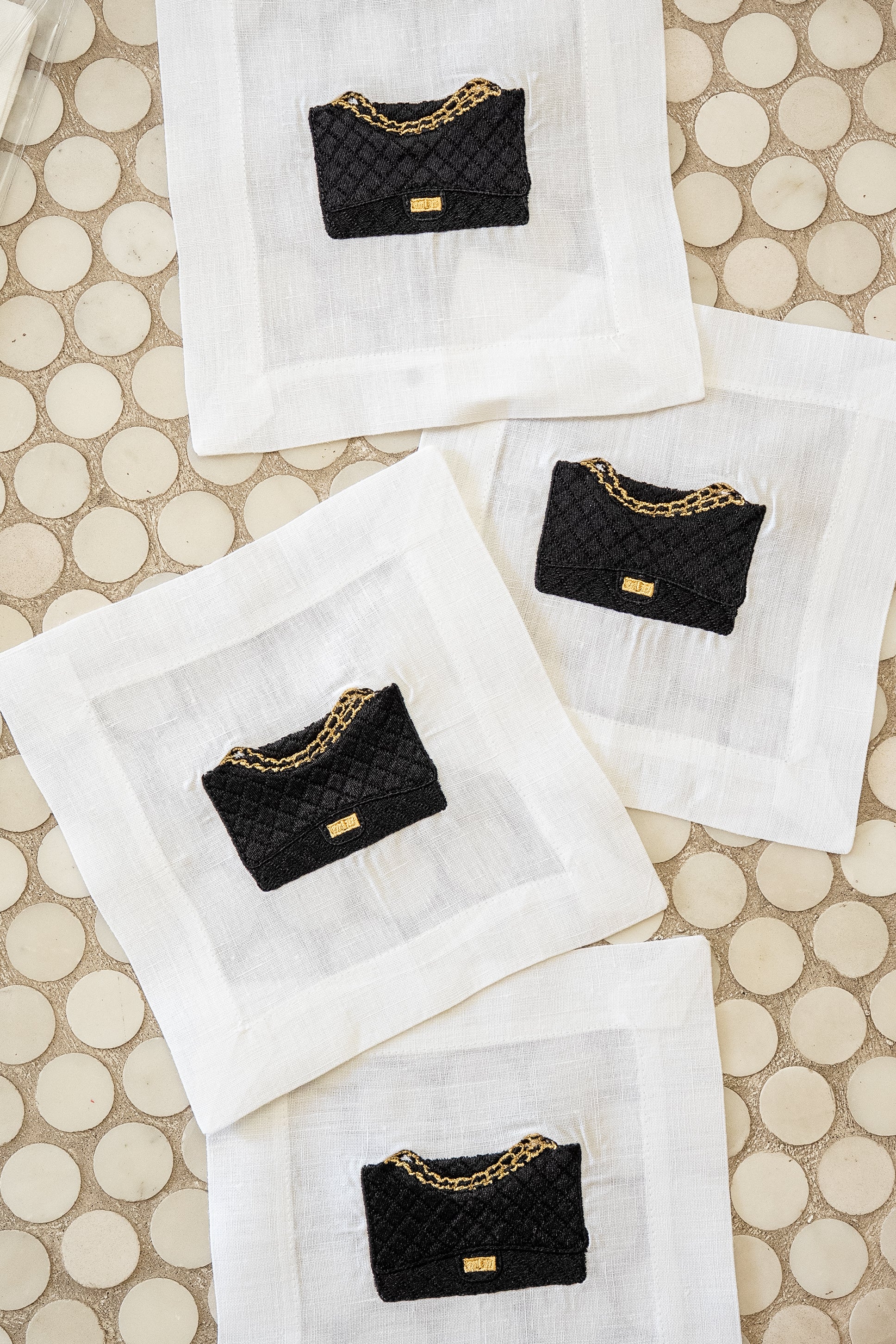 Chanel Handbag Cocktail Napkins