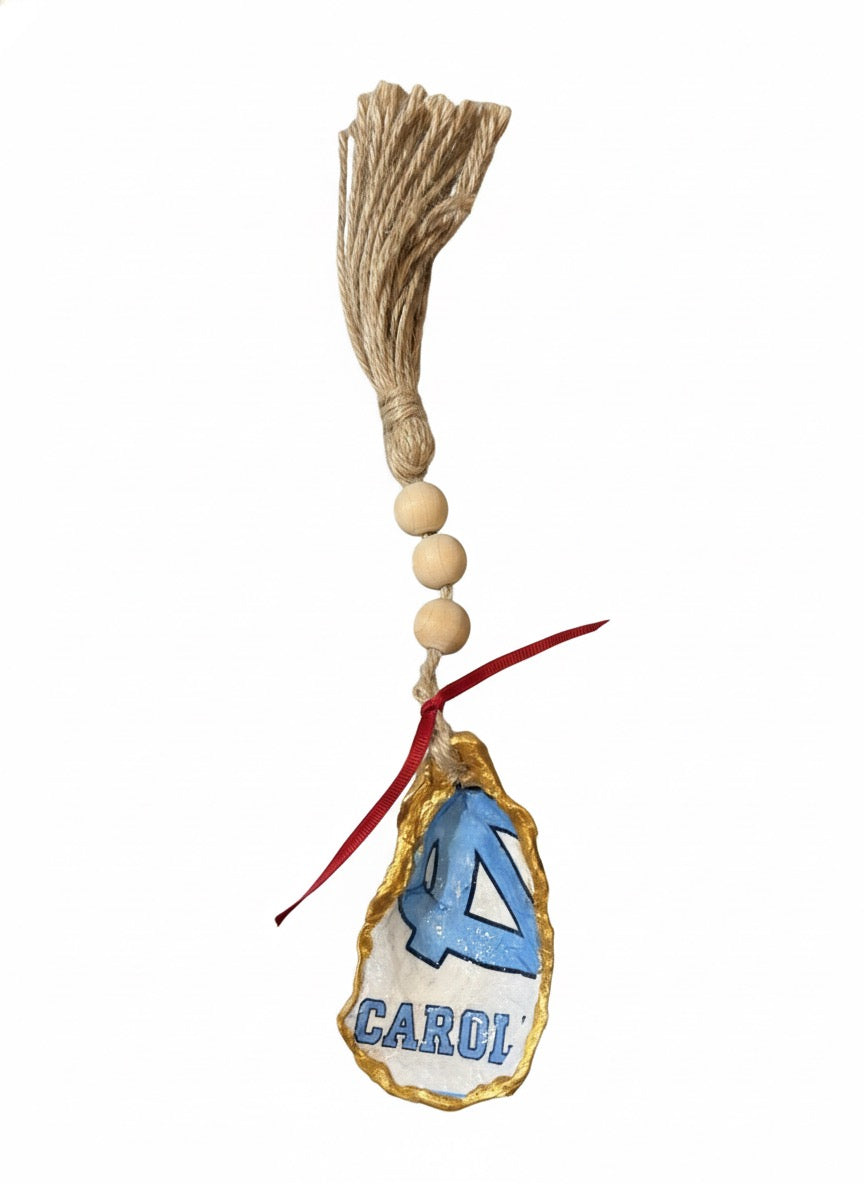 UNC Hand Painted Oyster Ornament