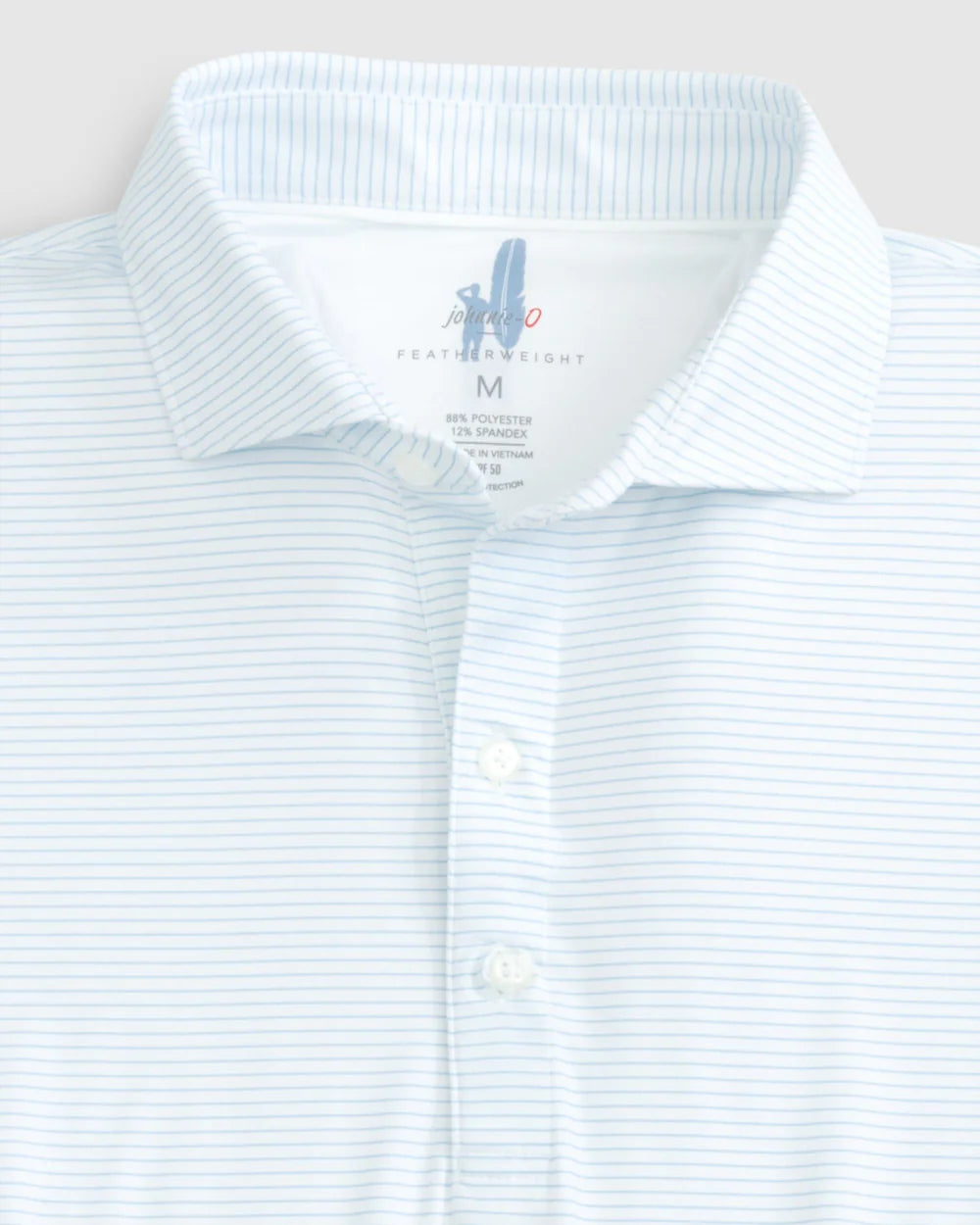 Double Eagle Striped Featherweight Performance Polo