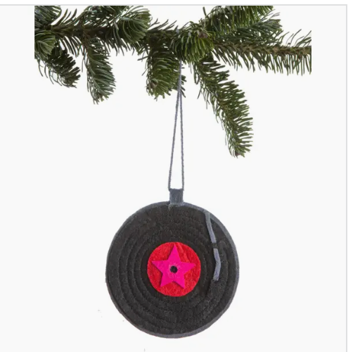 Felt Vinyl Record Ornament