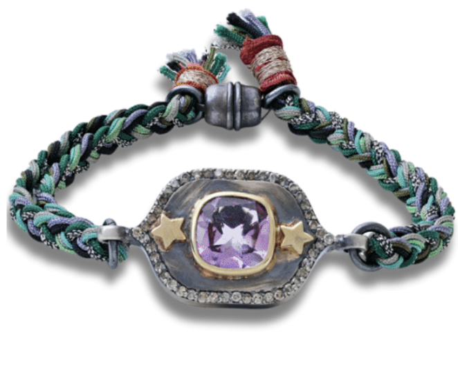 Amethyst & Diamond Bracelet