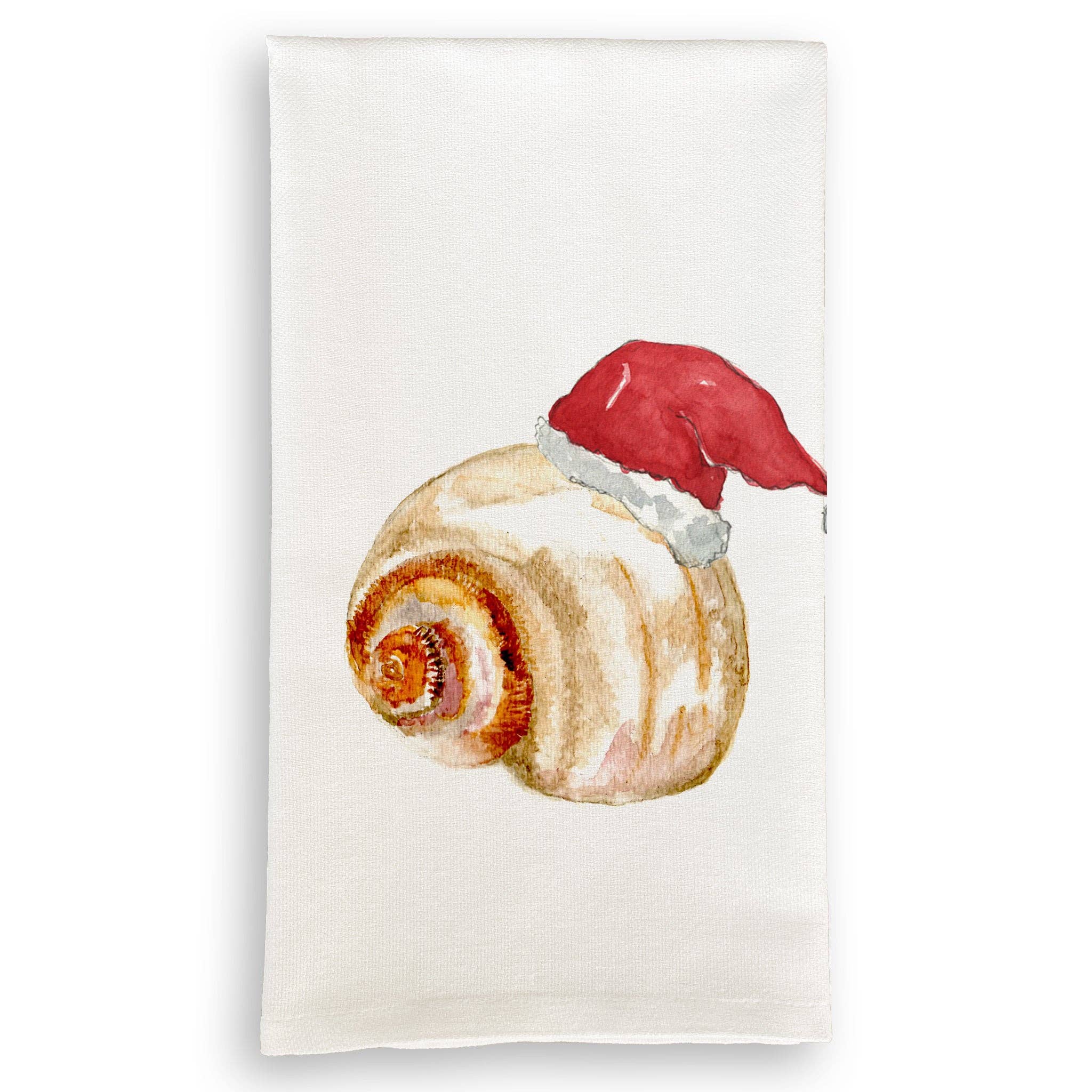 Christmas Nautilus Shell Dish Towel